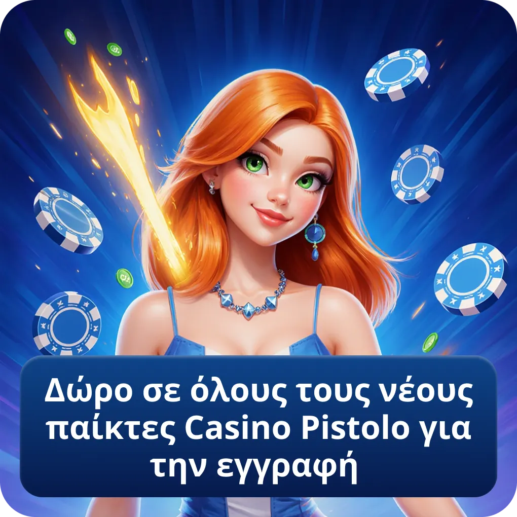 Δώρο σε όλους τους νέους παίκτες Casino Pistolo για την εγγραφή