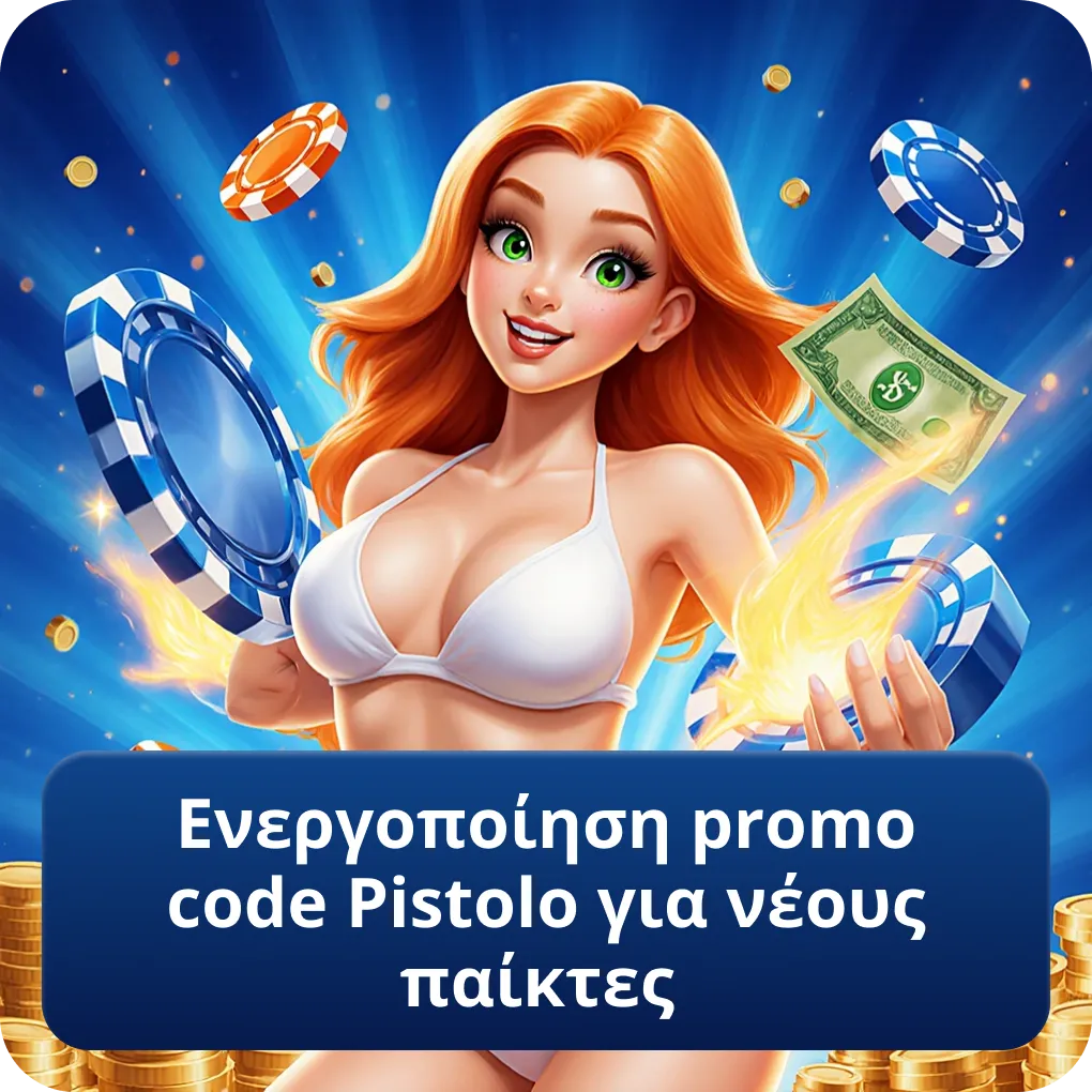 Ενεργοποίηση promo code Pistolo για νέους παίκτες